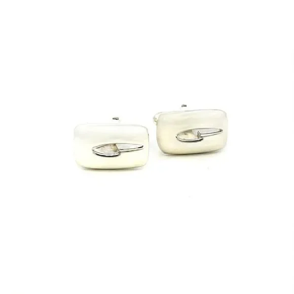 Gucci Estate Mens Cufflinks Sterling Silver G39